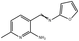 2-Pyridinamine,3-(2-furanyliminomethyl)-6-methyl-(9CI) Struktur