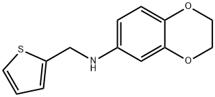 N-(噻吩-2-基甲基)-2,3-二氫-1,4-苯并二氧雜環(huán)己烷-6-胺, 869950-48-1, 結(jié)構(gòu)式