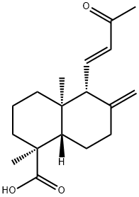 ent-14,15-Dir-13-oxolabda-8(17),11-dien-18-oic acid Struktur