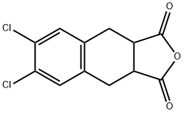 Naphtho[2,3-c]furan-1,3-dione, 6,7-dichloro-3a,4,9,9a-tetrahydro- Struktur