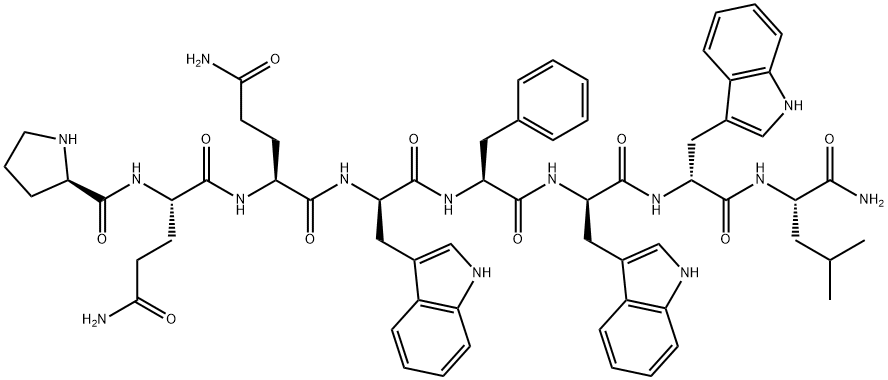 substance P(4-11), Pro(4)-Trp(7,9,10)-LeuNH2(11)- Struktur