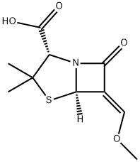 6-(methyoxymethylene)penicillanic acid Struktur