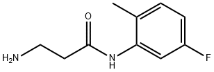 N~1~-(5-fluoro-2-methylphenyl)-beta-alaninamide(SALTDATA: HCl) Struktur