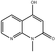 1,8-Naphthyridin-2(1H)-one, 4-hydroxy-1-methyl- Struktur