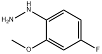 Hydrazine, (4-fluoro-2-methoxyphenyl)- Struktur