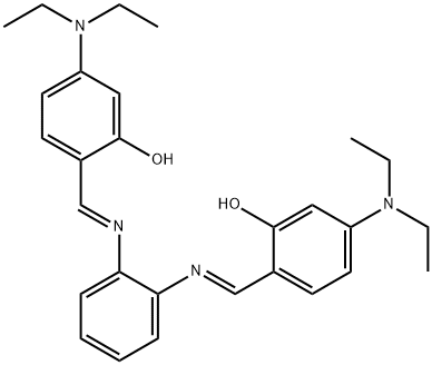 2,2'-[1,2-phenylenebis(nitrilomethylylidene)]bis[5-(diethylamino)phenol] Struktur