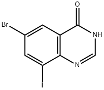 6-Bromo-8-iodo-quinazolin-4-ol Struktur