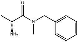 Propanamide, 2-amino-N-methyl-N-(phenylmethyl)-, (2R)- Struktur