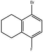 5-Bromo-8-fluoro-1,2,3,4-tetrahydronaphthalene Struktur