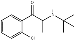 1-Propanone, 1-(2-chlorophenyl)-2-[(1,1-dimethylethyl)amino]- Struktur