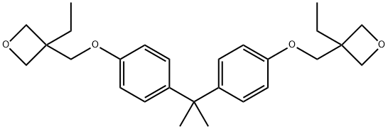 Oxetane, 3,3'-[(1-methylethylidene)bis(4,1-phenyleneoxymethylene)]bis[3-ethyl- Struktur