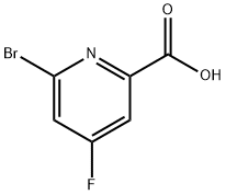 6-Bromo-4-fluoro-pyridine-2-carboxylic acid Struktur