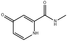 2-Pyridinecarboxamide, 1,4-dihydro-N-methyl-4-oxo- Struktur