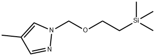 1H-Pyrazole, 4-methyl-1-[[2-(trimethylsilyl)ethoxy]methyl]- Struktur