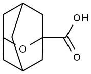 2-Oxatricyclo[3.3.1.13,7]decane-1-carboxylic acid Struktur