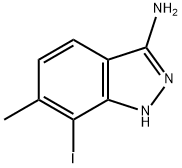 1H-Indazol-3-amine, 7-iodo-6-methyl- Struktur