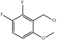 Benzene, 2-(chloromethyl)-3,4-difluoro-1-methoxy- Struktur