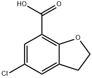 5-chloro-2,3-dihydro-1-benzofuran-7-carboxylic acid Struktur