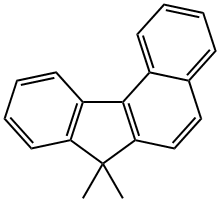 3,4-Benzo-9,9-dimethyl-fluoren Struktur