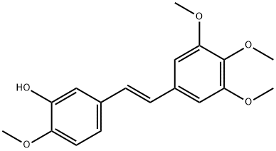 Phenol, 2-methoxy-5-[(1E)-2-(3,4,5-trimethoxyphenyl)ethenyl]- Struktur