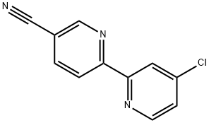 [2,2'-Bipyridine]-5-carbonitrile, 4'-chloro- Struktur