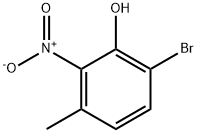 Phenol, 6-bromo-3-methyl-2-nitro- Struktur