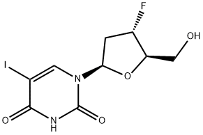 3'-fluoro-2',3'-dideoxy-5-iodouridine Struktur