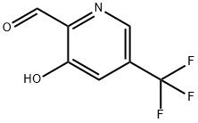 2-Pyridinecarboxaldehyde, 3-hydroxy-5-(trifluoromethyl)- Struktur