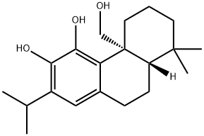 3,4-Phenanthrenediol, 4b,5,6,7,8,8a,9,10-octahydro-4b-(hydroxymethyl)-8,8-dimethyl-2-(1-methylethyl)-, (4bR,8aS)- Struktur