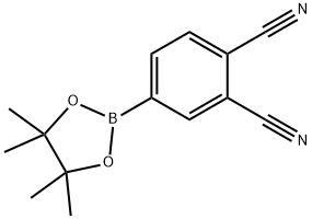 1,2-Benzenedicarbonitrile, 4-(4,4,5,5-tetramethyl-1,3,2-dioxaborolan-2-yl)- Struktur