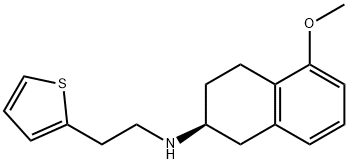 2-Thiopheneethanamine, N-[(2S)-1,2,3,4-tetrahydro-5-methoxy-2-naphthalenyl]- Struktur