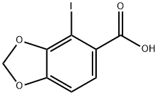 1,3-Benzodioxole-5-carboxylic acid, 4-iodo- Struktur