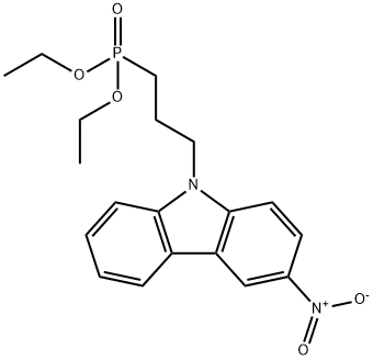 Phosphonic acid, P-[3-(3-nitro-9H-carbazol-9-yl)propyl]-, diethyl ester Struktur