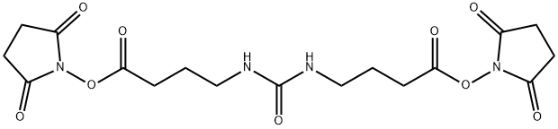 Butanoic acid, 4,4'-(carbonyldiimino)bis-, 1,1'-bis(2,5-dioxo-1-pyrrolidinyl) ester Struktur