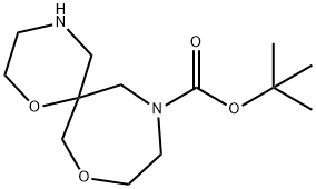 tert-butyl 1,8-dioxa-4,11-diazaspiro[5.6]dodecane-11-carboxylate(SALTDATA: FREE) Struktur