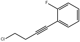 Benzene, 1-(4-chloro-1-butyn-1-yl)-2-fluoro- Struktur