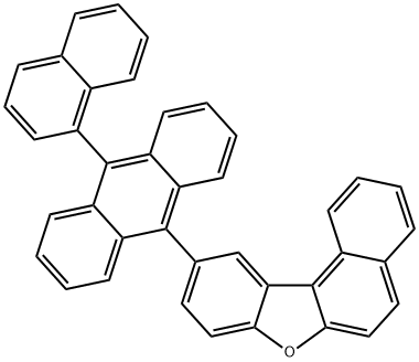 Benzo[b]naphtho[1,2-d]furan, 10-[10-(1-naphthalenyl)-9-anthracenyl]- Struktur