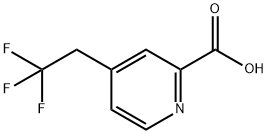 2-Pyridinecarboxylic acid, 4-(2,2,2-trifluoroethyl)- Struktur