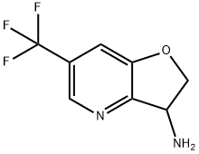 Furo[3,2-b]pyridin-3-amine, 2,3-dihydro-6-(trifluoromethyl)- Struktur