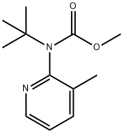 methyl tert-butyl(3-methylpyridin-2-yl)carbamate Struktur