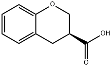 (3S)-3,4-Dihydro-2H-1-benzopyran-3-carboxylic acid Struktur