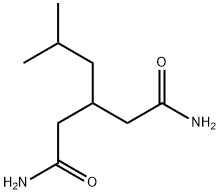 3-(2-Methylpropyl)pentanediamide Struktur