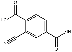 1,4-Benzenedicarboxylic acid, 2-cyano- Struktur