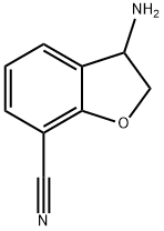 7-Benzofurancarbonitrile, 3-amino-2,3-dihydro- Struktur