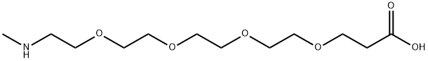 Methylamino-PEG4-acid Struktur