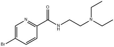 2-Pyridinecarboxamide, 5-bromo-N-[2-(diethylamino)ethyl]- Struktur