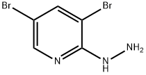 3,5-dibromo-2-hydrazinylpyridine Struktur