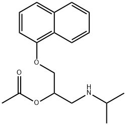 2-Propanol, 1-[(1-methylethyl)amino]-3-(1-naphthalenyloxy)-, 2-acetate