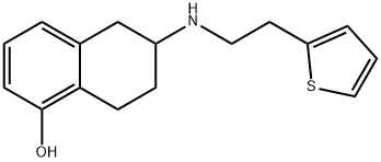 1-Naphthalenol, 5,6,7,8-tetrahydro-6-[[2-(2-thienyl)ethyl]amino]- Struktur