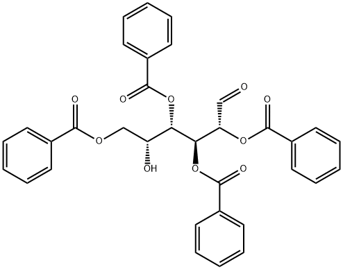 D-Galactose, 2,3,4,6-tetrabenzoate Struktur